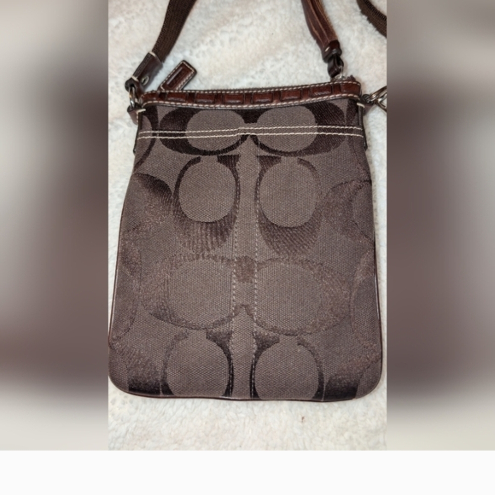 Coach Hampton Canvas Python Snake Suede Leather C… - image 3